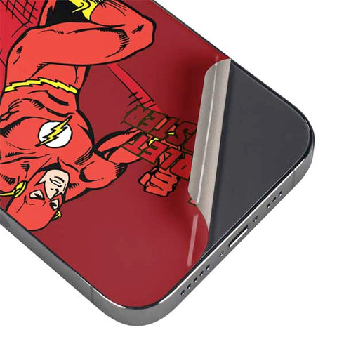 DC Comics The Flash Classic Art in Sequence Running pose iPhone 16 Pro Skin